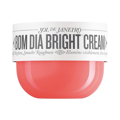 Sol de Janeiro Visibly Brightening and Smoothing Bom Dia AHA Body Cream 75mL/2.5 fl oz. - Vanilla - 240 ml (Pack of 1)