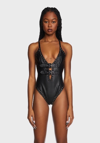 Highest Vibration Studded Bodysuit | Small