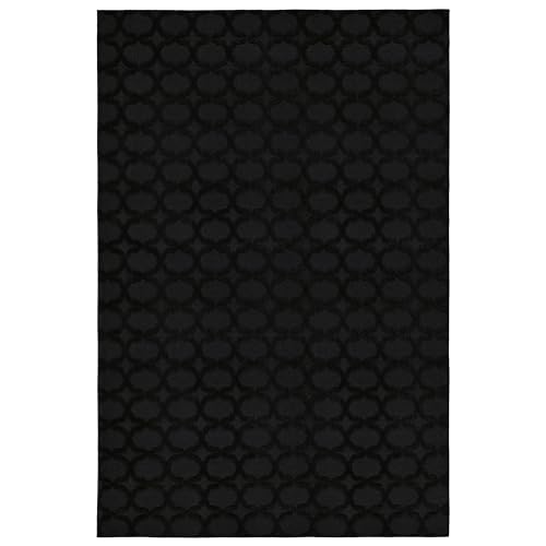 Garland Rug Sparta 8-Feet by 10-Feet Area Rug Black - Black - 8-Feet by 10-Feet