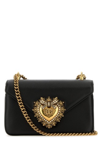 Black Leather Devotion Bag