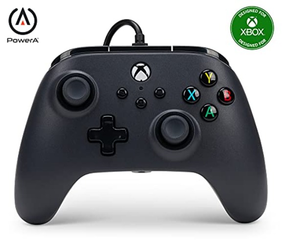 Manette filaire PowerA pour Xbox Series X|S - Noir, manette de jeu vidéo filaire, compatible avec Xbox One - Noir - Unique