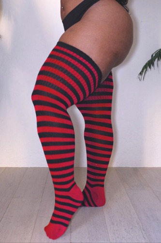 Thigh Highs - Black Cherry