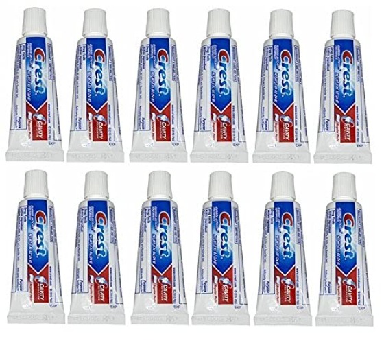 Crest Regular Cavity Protection Toothpaste .85 Ounce (12 Pack) | Deep Clean for Fresh Breath| Strengthens Teeth (B07NBQDGV6)