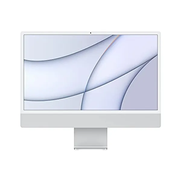 Apple 2021 iMac All in one Desktop Computer with M1 chip: 8-core CPU, 8-core GPU, 24-inch Retina Display, 8GB RAM, 512GB SSD Storage, Matching Accessories. Works with iPhone/iPad; Silver