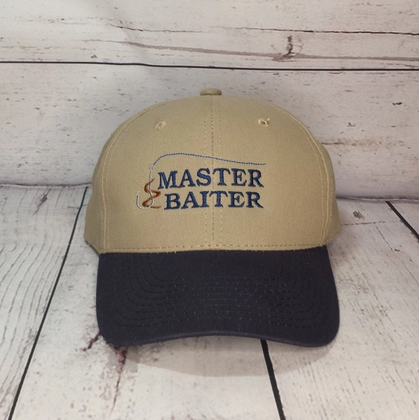 Custom Embroidered Master Baiter Fishing Hat   /   Adult Humor Fathers Day Fishing Hat   /   Custom Embroidered Fishing Gift Cap