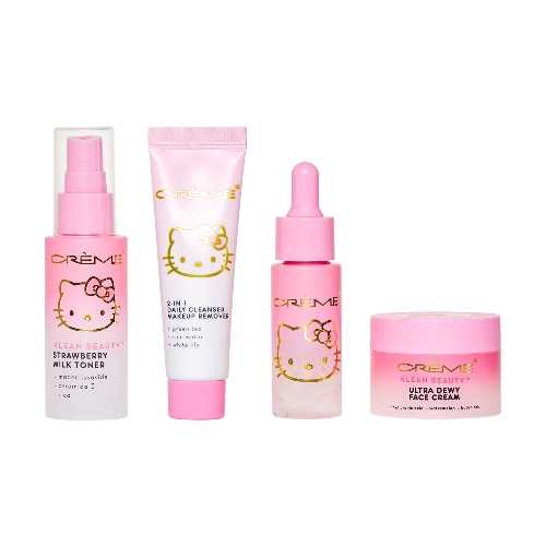 The Crème Shop x Hello Kitty Skincare Essentials - Klean Beauty™ 4PC Travel Bag Set | Default Title