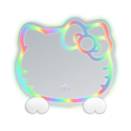 Hello Kitty ® RGB Wall Mirror 2.0 W/ Bluetooth Speakers and Specialty Base | Default Title