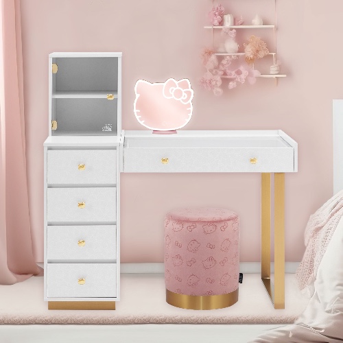 Hello Kitty® SlayStation Duet Vanity Desk | Gold