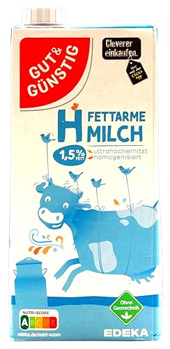 Gut & Günstig H-Milch 1.5 prozent, 12er Pack (12 x 1 l)