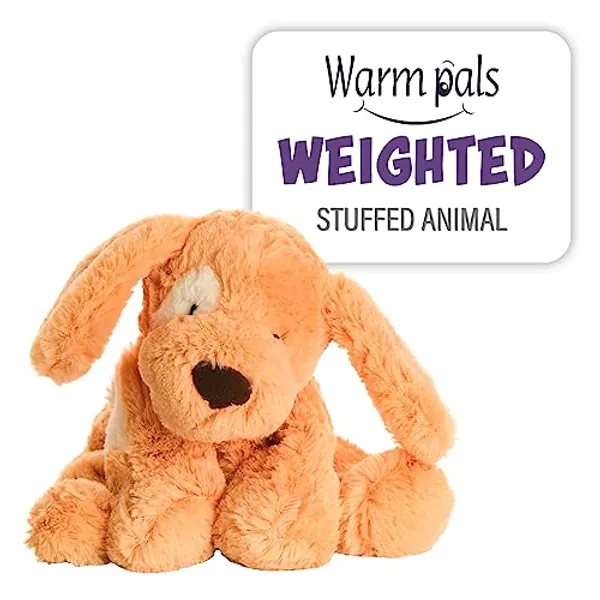 Warm Pals - Puppy Love - 1.5lbs - Cozy Microwavable Lavender Scented Plush Toys - Heated Stuffed Animal - Heatable Coolable Bedtime Comfort Plushie