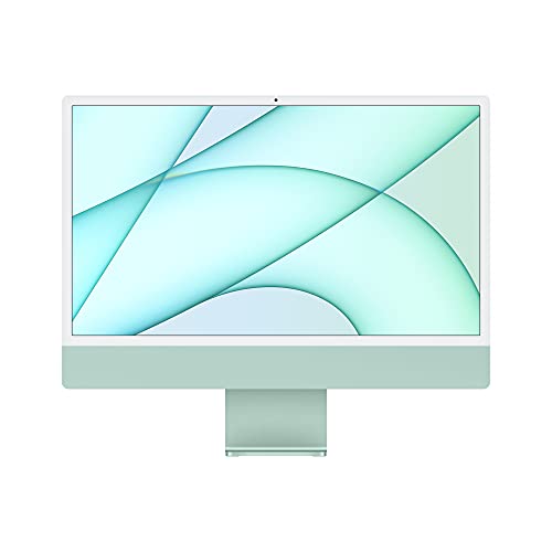 Apple 2021 iMac All in one Desktop Computer with M1 chip: 8-core CPU, 8-core GPU, 24-inch Retina Display, 8GB RAM, 256GB SSD Storage, Matching Accessories. Works with iPhone/iPad; Green