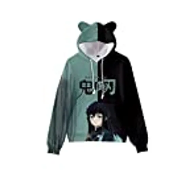 YUESUO Anime Lemon Slayer Hoodies, Unisex 3D Printed Cosplay Sweatshirt for Men Women Boys Girls