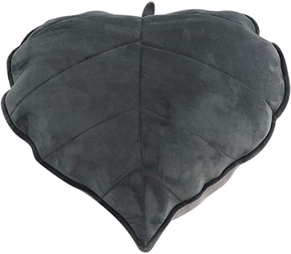 plush pillow leaf pillow floor pillow fun plush cushion decorative throw pillow reading pillow Seat Car Cushion (50 x 50 cm, Grey)