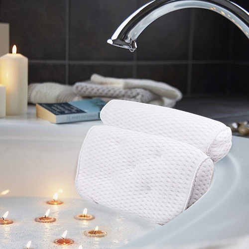 Bathtub Spa Pillow with 4D Air Mesh Technology