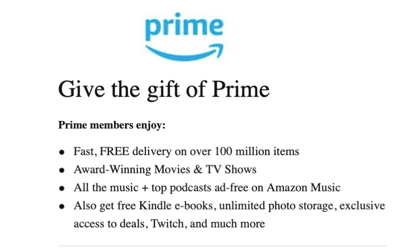 Amazon Prime Annual Membership