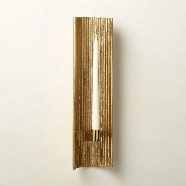 RIPPLE BRASS WALL SCONCE
