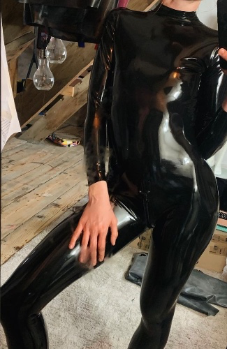 Latex Catsuit - Zip Back And Crotch - TIGHT SIDE LATEX