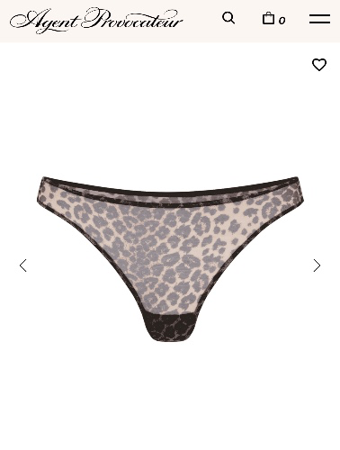 Lucky Thong in Leopard | Agent Provocateur All Lingerie