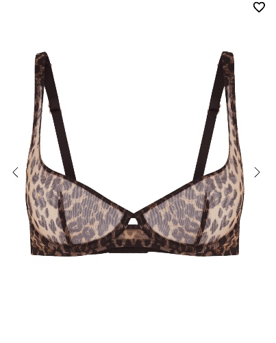 Lucky Demi Cup Plunge Underwired Bra in Leopard | By Agent Provocateur All Lingerie