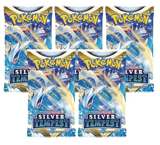 Pokemon TCG Silver Tempest Booster Packs - 5 Booster Packs (50 Cards)