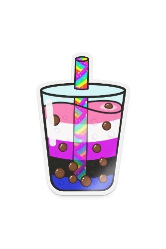 Equali-tea Genderfluid Vinyl Sticker