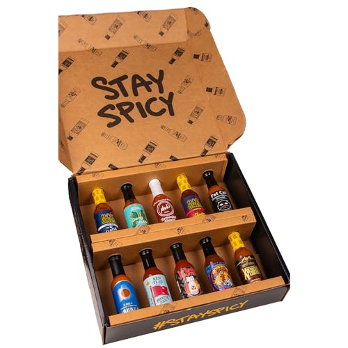 Hot Ones Season 24 Lineup, Hot Sauce Challenge Kit Made with Natural Ingredients, Unique Condiment Gift Box is the Ultimate Variety Pack for Spice Lovers, 5 fl oz Bottles Produced in Small Batches (10-Pack) - Season 24 Hot Sauce 10 Pack