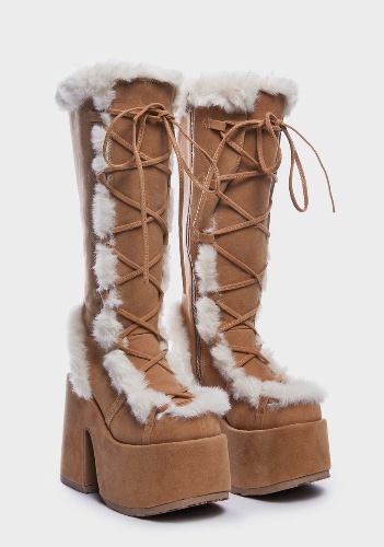 Camel Pure Vigilance Platform Boots | US 8