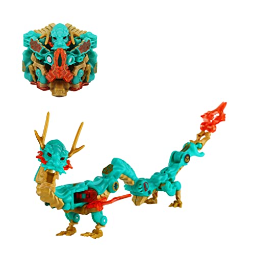 52TOYS MEGABOX Chinese Dragon Deformation Toys Action Figure, Converting Toys in Mecha and Cube, Perfect Birthday Party Gift for Teens and Adults