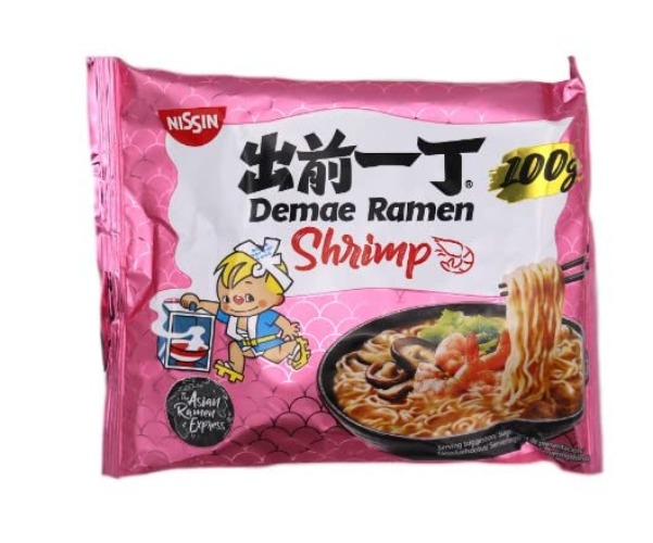 Nissin Demae Ramen Shrimp Noodles 100G x 10 Packs