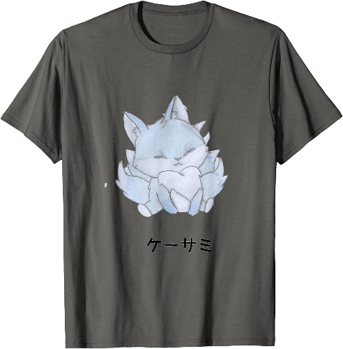 VidiAmazing Anime Manga Fandom Kasumi Kitsune. ds216 T-Shirt - 3X-Large