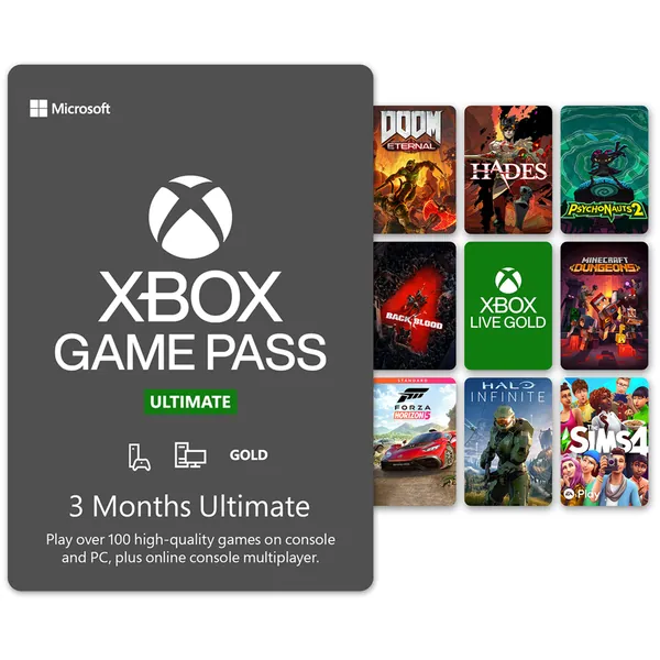 Xbox Game Pass Ultimate: 3 Month Membership [Digital Code] - 3 Month Code