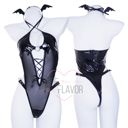 Sheer Succubus Bodysuit - Black 