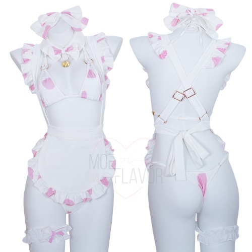 Love Dessert Cow Maid - Pink / S/M