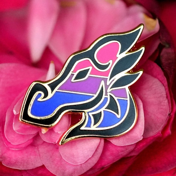 Dragon Pin - Bi Pride