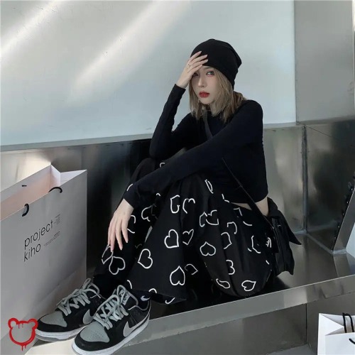 Heart Pants - Black / XL