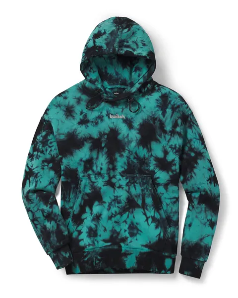 Twitch Tie Dye Hoodie - Green Large