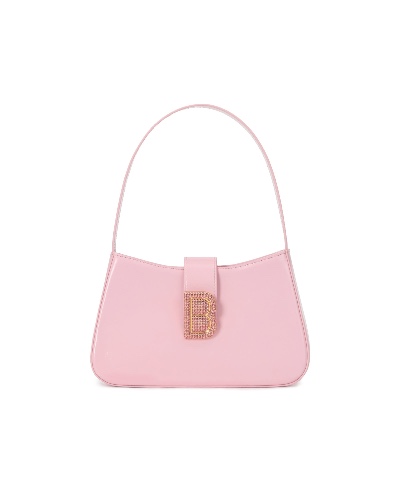 Daphne Bag | Pink Oil Leather w/ Crystal Buckle