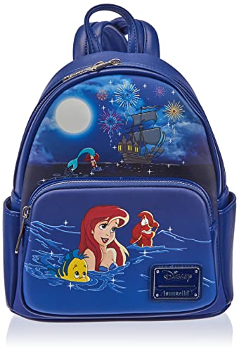 Loungefly The Little Mermaid Ariel Fireworks Mini Backpack Dark Blue - No Size - Multi