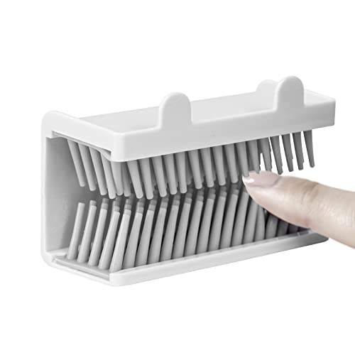 Hair Catcher, Reusable Shower Wall Hair Collector Hair Trap for Drain Protector, Silicone Hair Catcher for Bathroom Bathtub - White