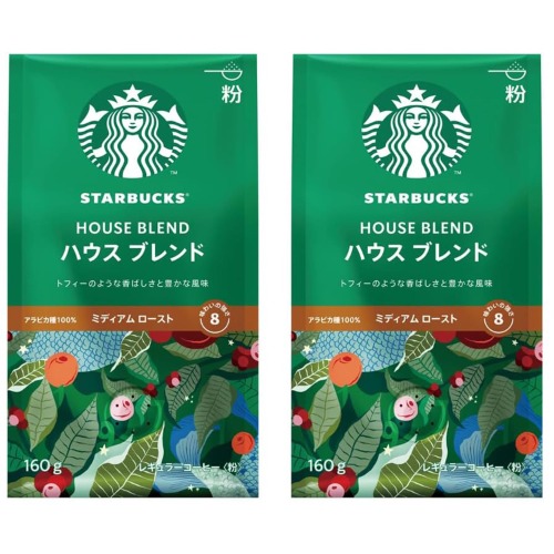 Starbucks Coffee House Blend 160g x 2Bags [Powder] [Regular Coffee]