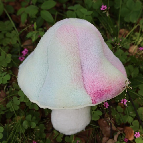 Colorful Mushroom Plush: Soft, Decorative, Gift - B / 32cm