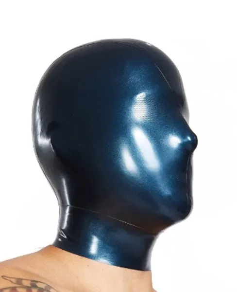 Hood Hood Latex Rubber Full Face Cover Fetish Bdsm Bondage | Etsy