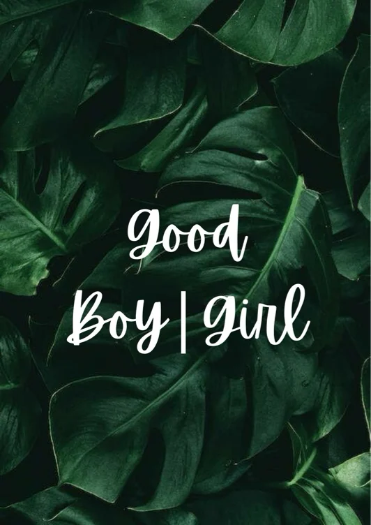 Good Boy/Girl