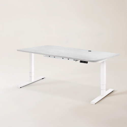 Nimble Standing Desk - Oak White - White / S (47" × 29")
