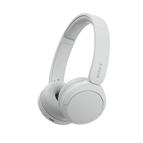 Sony Wireless Bluetooth Headphones - Up to 50 Hours Battery Life with Quick Charge Function, On-Ear Model - WH-CH520W.CE7 - Limited Edition - Matte White - White