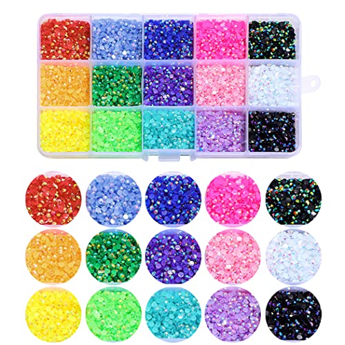 colorful rhinestones set