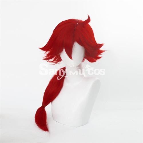 【In Stock】Anime The Witch From Mercury Suletta Mercury Red Ponytail Long Cosplay Wig