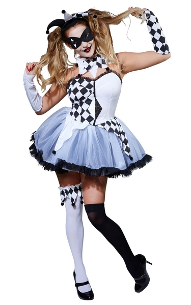 Rubie's Officiell Jesterlla Halloween-kostym för vuxna, storlek XS