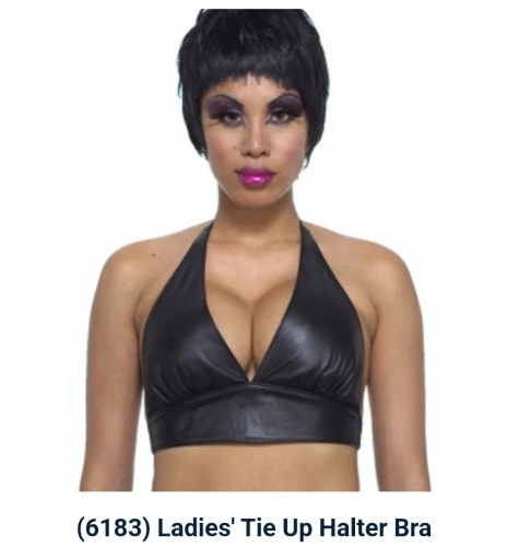 Leather Halter Top