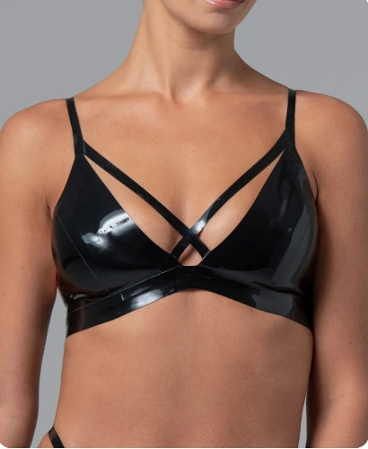 Latex Strap Bra